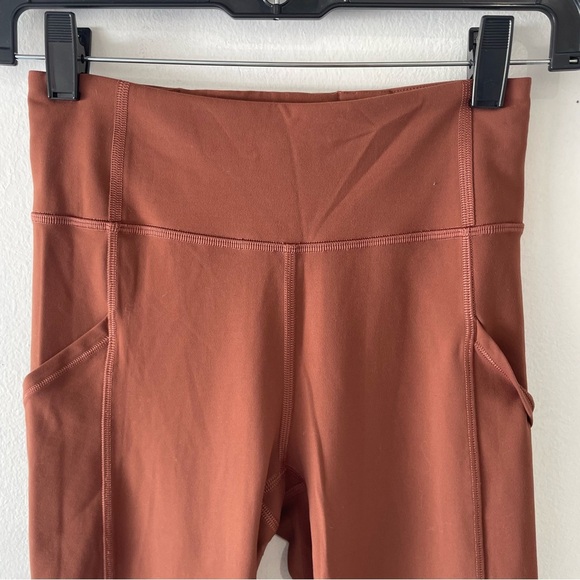 Lululemon Invigorate High-Rise Tight 25" Leggings Dark Terracotta 37626 - Picture 4 of 14